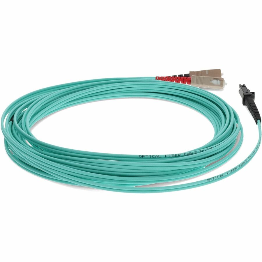 AddOn 7m Multi-Mode fiber (MMF) Duplex SC/MTRJ OM3 Aqua Patch Cable ADD-SC-MTRJ-7M5OM3