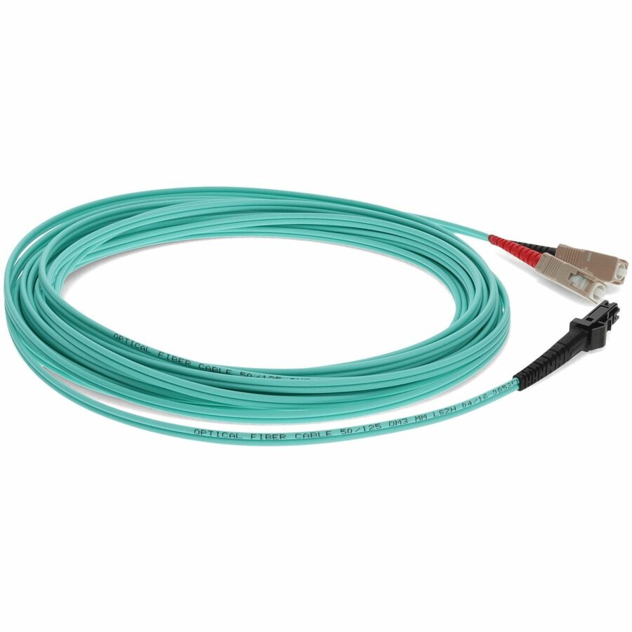 AddOn 7m Multi-Mode fiber (MMF) Duplex SC/MTRJ OM3 Aqua Patch Cable ADD-SC-MTRJ-7M5OM3