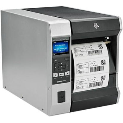 Zebra ZT620 Industrial Direct Thermal/Thermal Transfer Printer - Monochrome - Label Print - USB - Serial - Bluetooth ZT62062-T0101A0Z