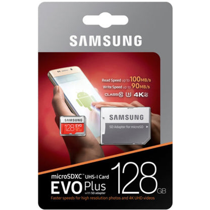 Samsung EVO Plus 128 GB Class 10/UHS-I (U3) microSDXC MB-MC128GA/CA