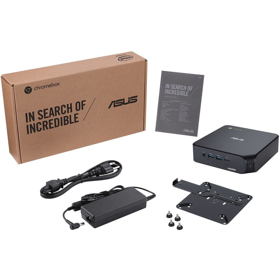 Asus Chromebox 4 Chromebox4-G3023UNENT Chromebox - Intel Core i3 10th Gen i3-10110U - 8 GB - 128 GB SSD - Mini PC - Gun Metal 90MS0252-M01160