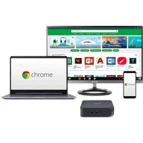 Asus Chromebox 4 Chromebox4-G3023UNENT Chromebox - Intel Core i3 10th Gen i3-10110U - 8 GB - 128 GB SSD - Mini PC - Gun Metal 90MS0252-M01160