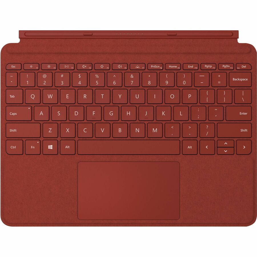 Microsoft Type Cover Keyboard/Cover Case Microsoft Surface Go, Surface Go 2, Surface Go 3 Tablet - Poppy Red KCT-00062