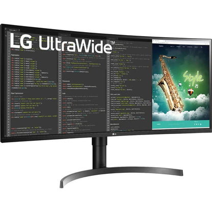 LG Ultrawide 35BN75CN-B 35" Class UW-QHD Curved Screen Gaming LCD Monitor - 21:9 - Textured Black, Black Hairline 35BN75CN-B