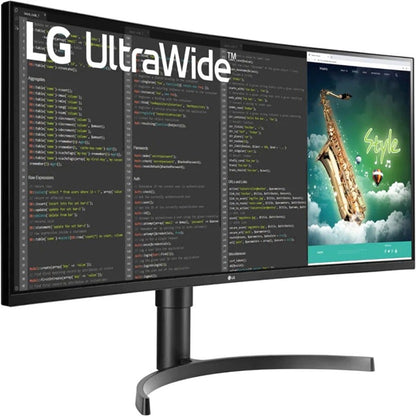 LG Ultrawide 35BN75CN-B 35" Class UW-QHD Curved Screen Gaming LCD Monitor - 21:9 - Textured Black, Black Hairline 35BN75CN-B