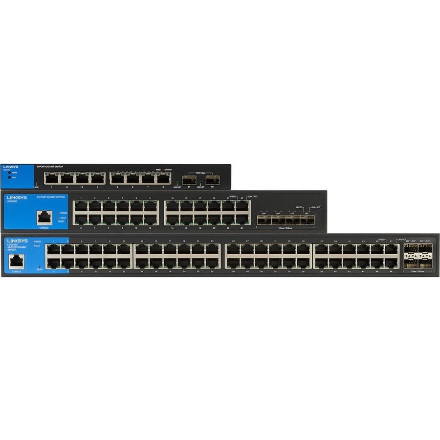 Linksys 48-Port Managed Gigabit Switch with 4 10G SFP+ Uplinks LGS352C