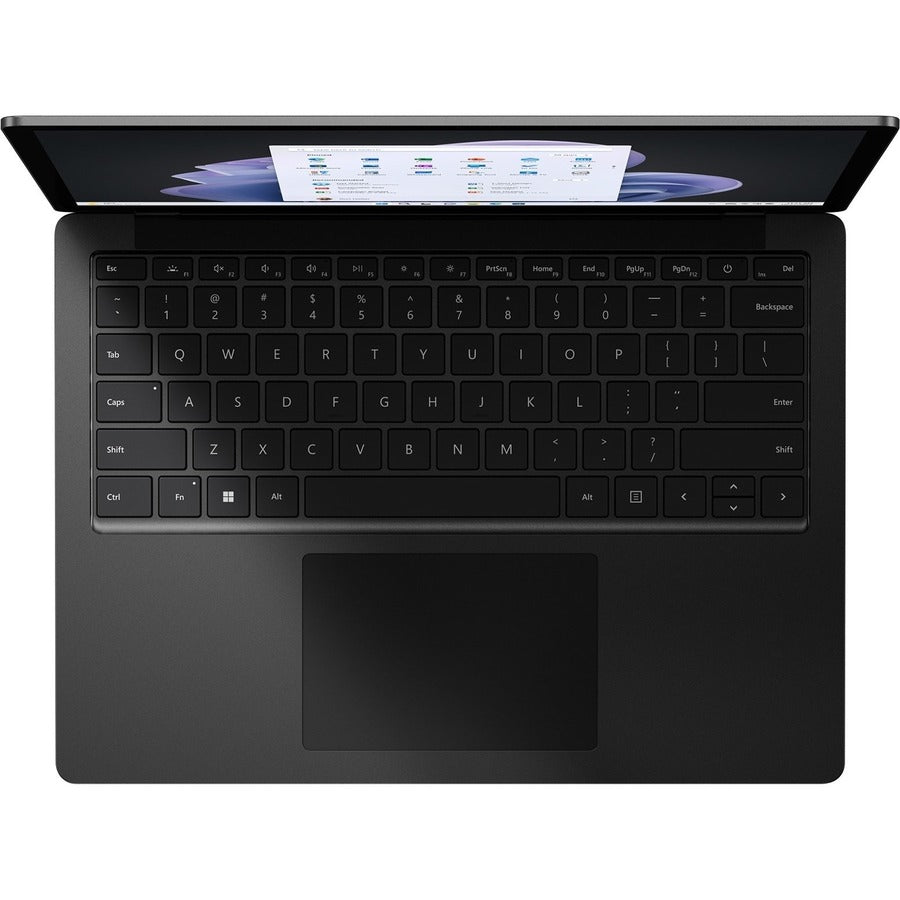 Ordinateur portable Microsoft Surface Laptop 5 13,5" à écran tactile - Intel Core i5 - Plateforme Intel Evo - 16 Go - SSD 256 Go - Clavier anglais, français - Noir mat XFK-00001