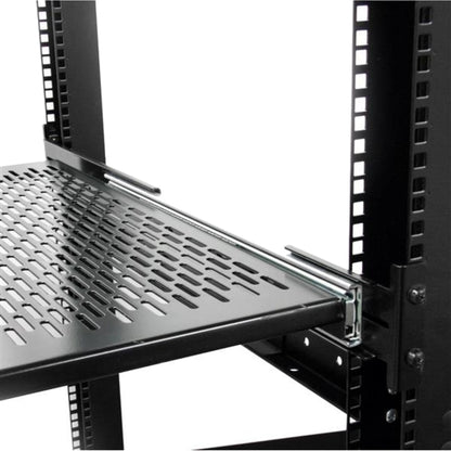 StarTech.com 2U 20 to 30in Adjustable Mounting Depth Vented Sliding Rack Mount Shelf - 50lbs / 22.7kg - 24in Deep UNISLDSHF19