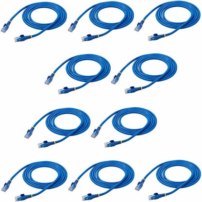 StarTech.com 6 ft. CAT6 Ethernet Cable - 10 Pack - ETL Verified - Blue CAT6 Patch Cord - Snagless RJ45 Connectors - 24 AWG - UTP N6PATCH6BL10PK