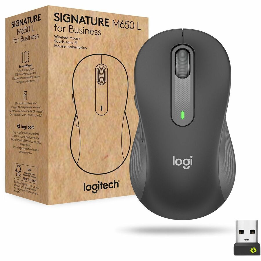 Logitech Signature M650 L for Business (Graphite) - Brown Box 910-006346