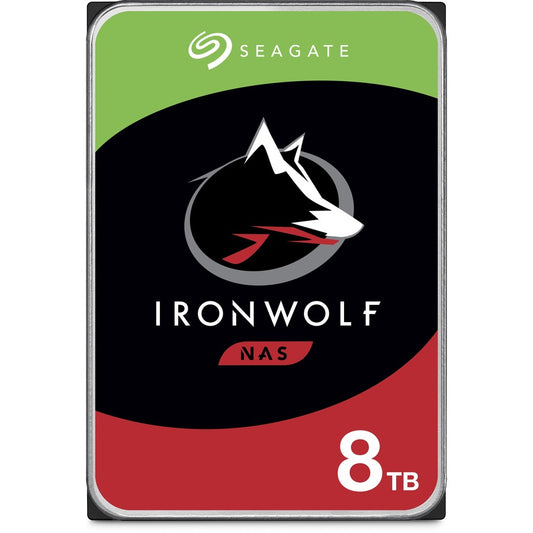 Disque dur Seagate IronWolf ST8000VN004 8 To - 3,5" interne - SATA (SATA/600) - Méthode d'enregistrement magnétique conventionnel (CMR) ST8000VN004