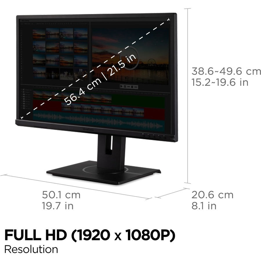 ViewSonic Graphic VG2240 22" Class Full HD LED Monitor - 16:9 - Black VG2240