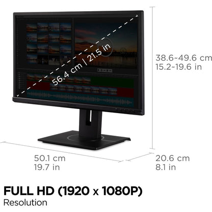 ViewSonic Graphic VG2240 22" Class Full HD LED Monitor - 16:9 - Black VG2240