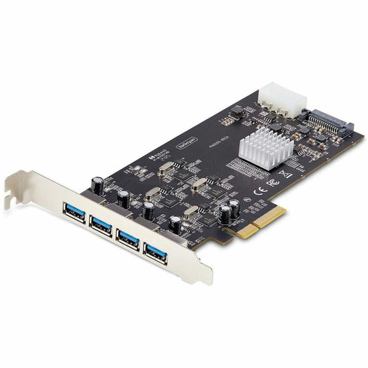 StarTech.com 4-Port USB PCIe Card, USB 3.2 5Gbps, PCI Express Expansion Card with 4x Independent USB Controllers, 4x USB-A Ports P5Q4A-USB-CARD