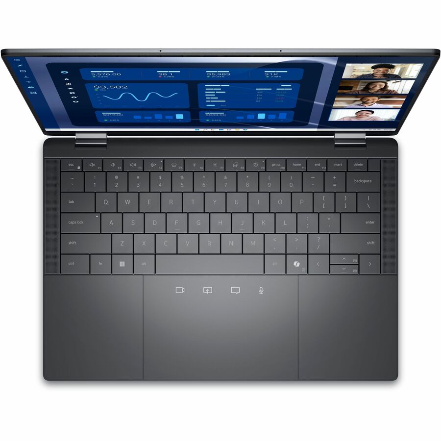 Dell Latitude 9000 9450 14" Touchscreen Convertible 2 in 1 Notebook - QHD+ - Intel Core Ultra 7 165U - vPro Technology - Intel Evo Platform - 32 GB - 512 GB SSD - English (US) Keyboard - Magnetite F47JT