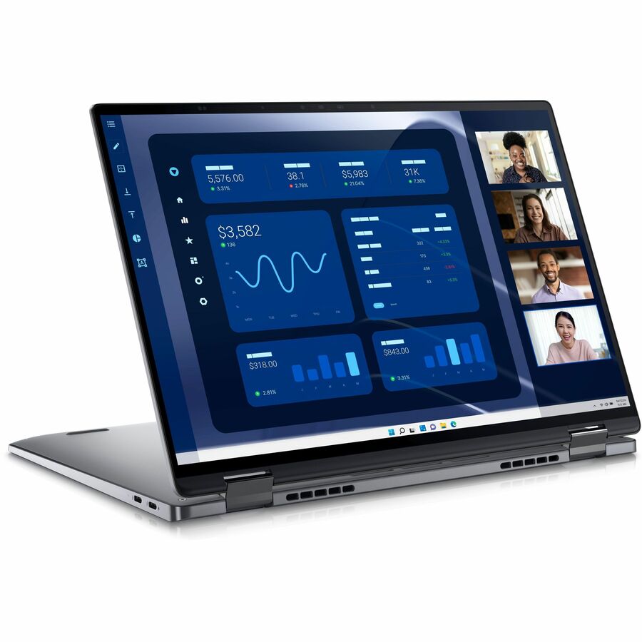 Dell Latitude 9000 9450 14" Touchscreen Convertible 2 in 1 Notebook - QHD+ - Intel Core Ultra 7 165U - vPro Technology - Intel Evo Platform - 32 GB - 512 GB SSD - English (US) Keyboard - Magnetite F47JT