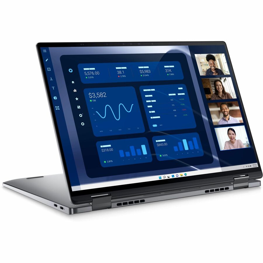 Dell Latitude 9000 9450 14" Touchscreen Convertible 2 in 1 Notebook - QHD+ - Intel Core Ultra 7 165U - vPro Technology - Intel Evo Platform - 16 GB - 512 GB SSD - English (US) Keyboard - Magnetite 8KY5K