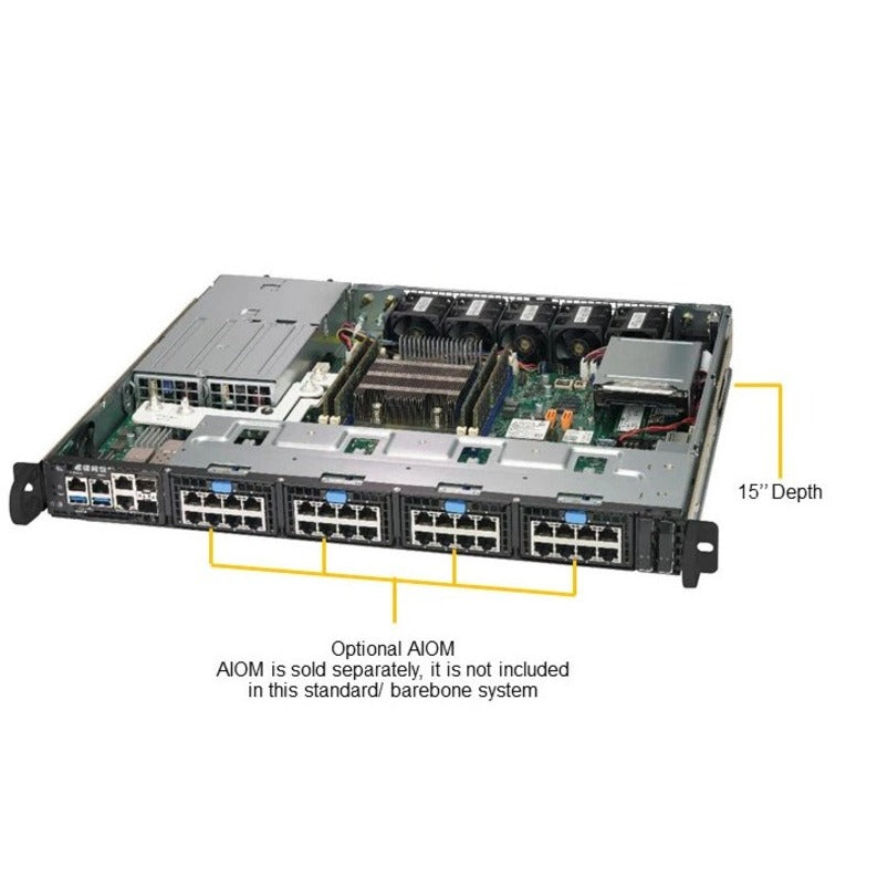 Supermicro SuperServer 1019D-FRN5TP 1U Rack-mountable Server - Intel Xeon D-2146NT 2.30 GHz - Serial ATA/600 Controller SYS-1019D-FRN5TP