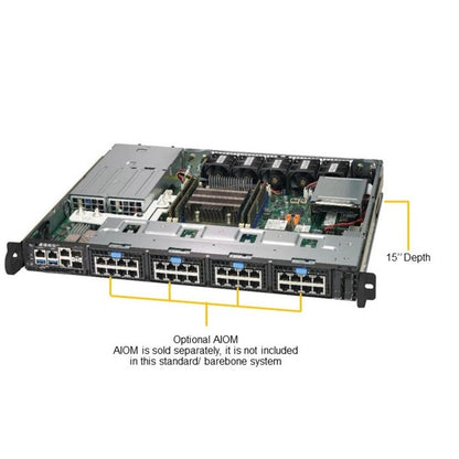 Supermicro SuperServer 1019D-FRN5TP 1U Rack-mountable Server - Intel Xeon D-2146NT 2.30 GHz - Serial ATA/600 Controller SYS-1019D-FRN5TP