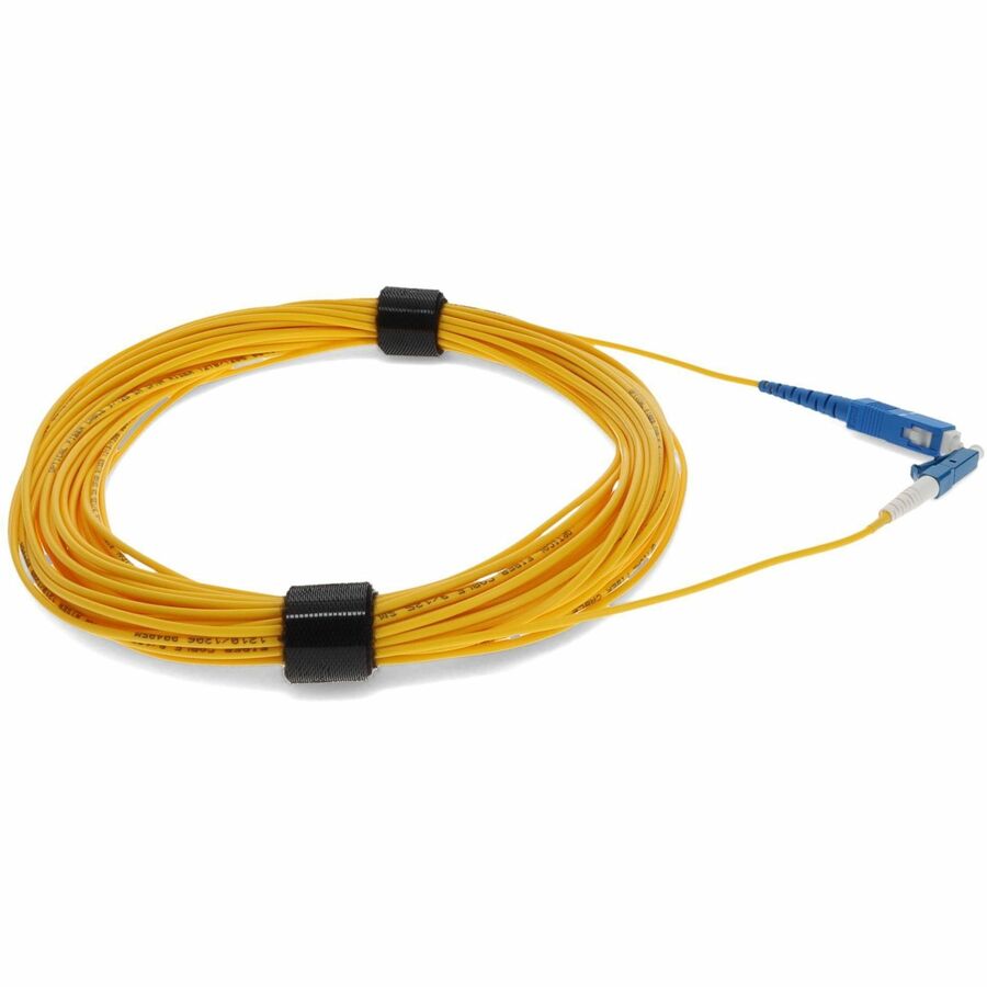 AddOn 20m SMF 9/125 Simplex SC/LC OS1 Yellow OFNR (Riser Rated) Patch Cable ADD-SC-LC-20MS9SMF