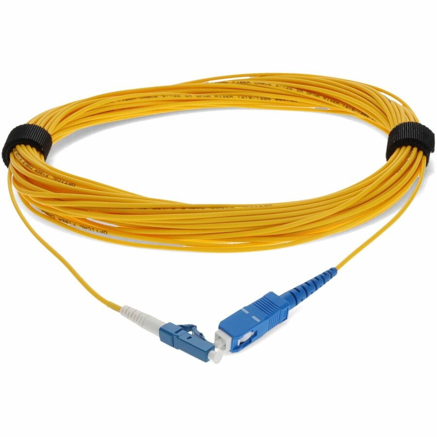 AddOn 20m SMF 9/125 Simplex SC/LC OS1 Yellow OFNR (Riser Rated) Patch Cable ADD-SC-LC-20MS9SMF