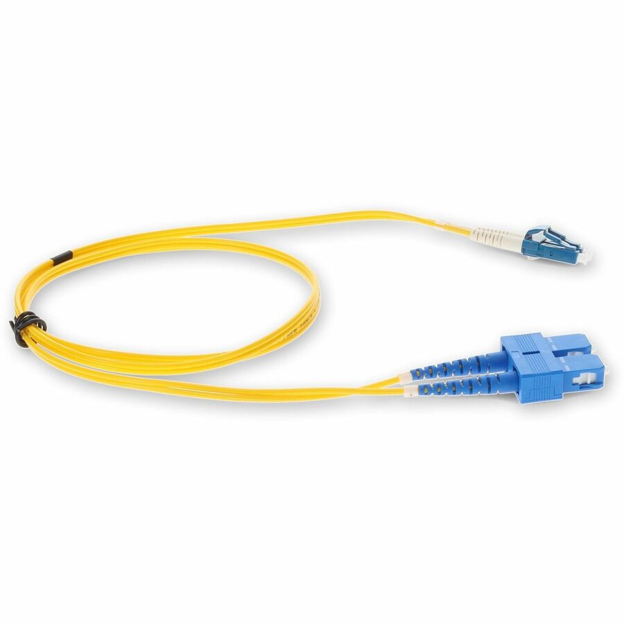 AddOn 9m Single-Mode Fiber (SMF) Duplex SC/LC OS1 Yellow Patch Cable ADD-SC-LC-9M9SMF