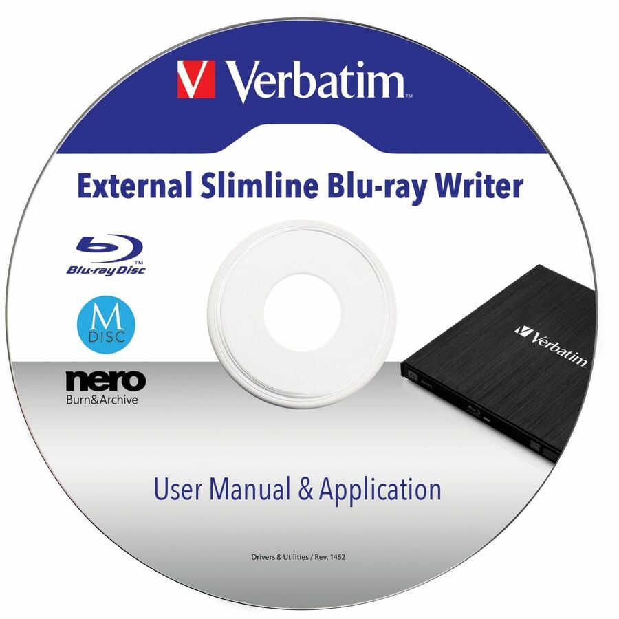 Verbatim Blu-ray Writer - External - Black 43890