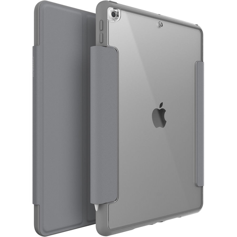 OtterBox Symmetry Series 360 Carrying Case (Folio) for 10.2" Apple iPad (9th Generation), iPad (8th Generation), iPad (7th Generation) Tablet - After Dark (Gray/Clear) 77-62049