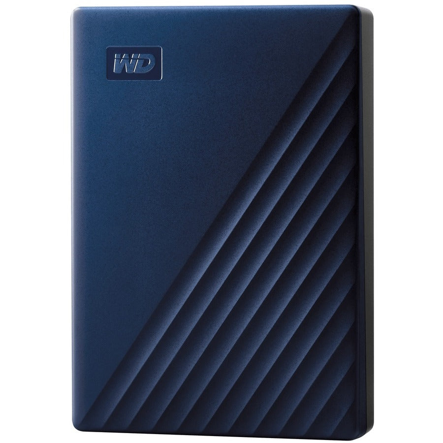 WD My Passport for Mac WDBA2F0050BBL 5 TB Portable Hard Drive - External - Midnight Blue WDBA2F0050BBL-WESN