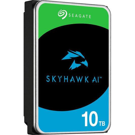 Disque dur Seagate SkyHawk AI ST10000VE001 10 To - 3,5" interne - SATA (SATA/600) - Méthode d'enregistrement magnétique conventionnel (CMR) ST10000VE001