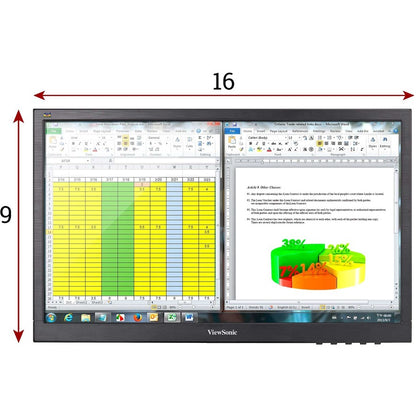 ViewSonic Value VA1903H 19" Class HD LED Monitor - 16:9 - Black VA1903H