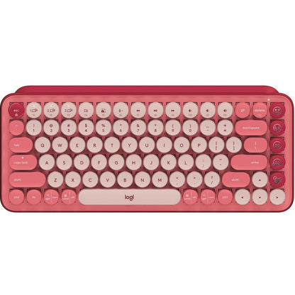 Logitech POP Keys Wireless Mechanical Keyboard With Emoji Keys - Heartbreaker Rose 920-010709