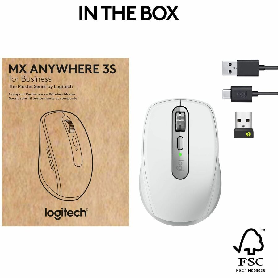 Logitech MX Anywhere 3S for Business - Wireless Mouse 910-006957