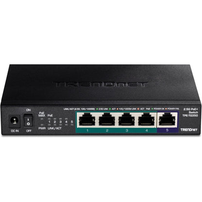 TRENDnet 5-Port Unmanaged 2.5G PoE+ Switch TPE-TG350