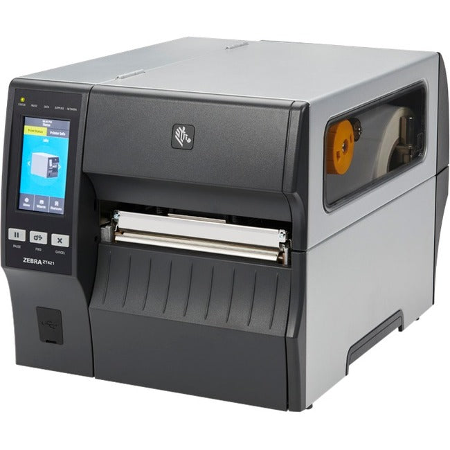 Zebra ZT421 Industrial Thermal Transfer Printer - Monochrome - Label Print - USB - Serial ZT42162-P010000Z