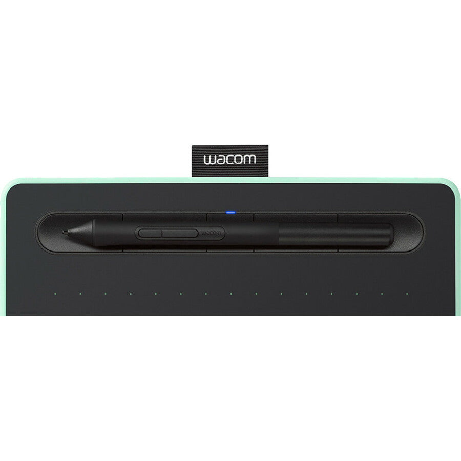 Wacom Intuos Wireless Graphics Drawing Tablet for Mac, PC, Chromebook & Android (medium) with Software Included - Black with Pistachio accent (CTL6100WLE0) CTL6100WLE0