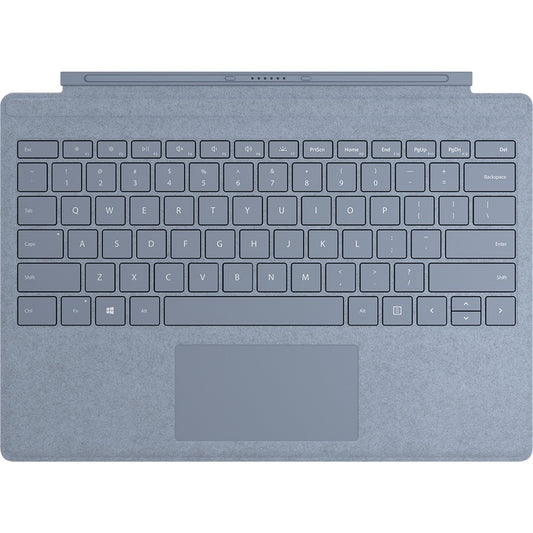 Microsoft Signature Type Cover Keyboard/Cover Case Microsoft Surface Pro (5th Gen), Surface Pro 3, Surface Pro 4, Surface Pro 6, Surface Pro 7 Tablet - Ice Blue FFQ-00121