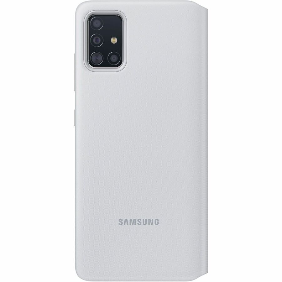 Samsung S View Carrying Case (Wallet) Samsung Galaxy A71 Smartphone, Card - White EF-EA715PWEGCA