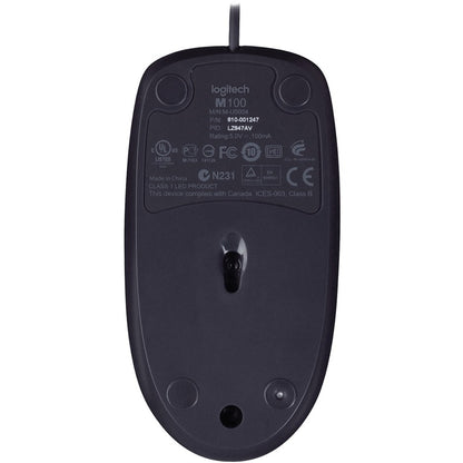 Logitech B100 Optical USB Mouse 910-001439