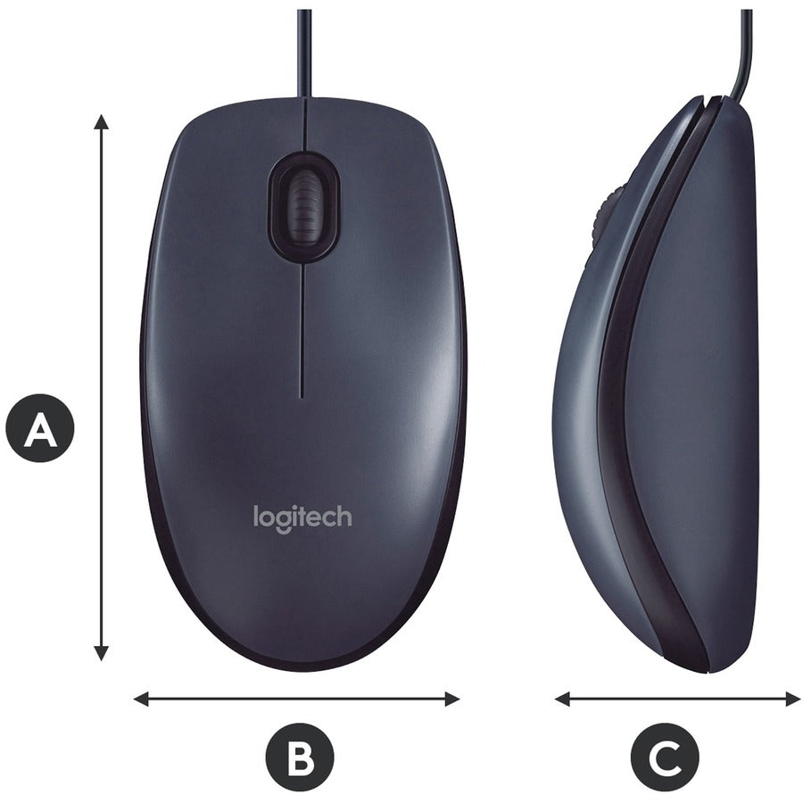 Logitech B100 Optical USB Mouse 910-001439