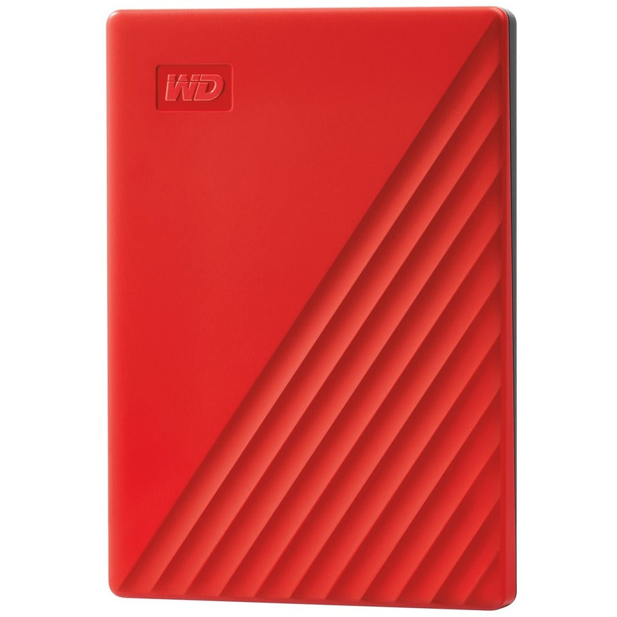 WD My Passport WDBYVG0020BRD-WESN 2 TB Portable Hard Drive - External - Red WDBYVG0020BRD-WESN