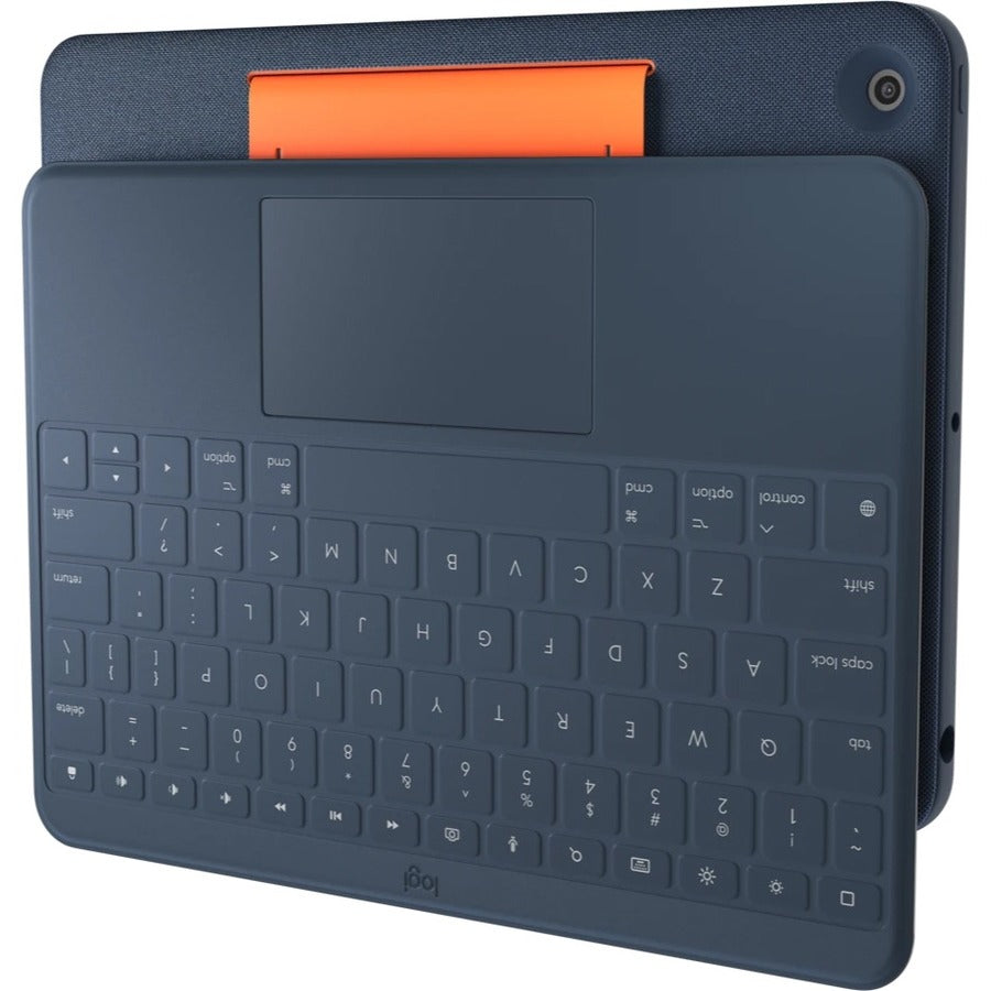 Logitech Rugged Combo 3 Rugged Keyboard/Cover Case Apple iPad (8th Generation), iPad (7th Generation) Tablet - Blue 920-010341