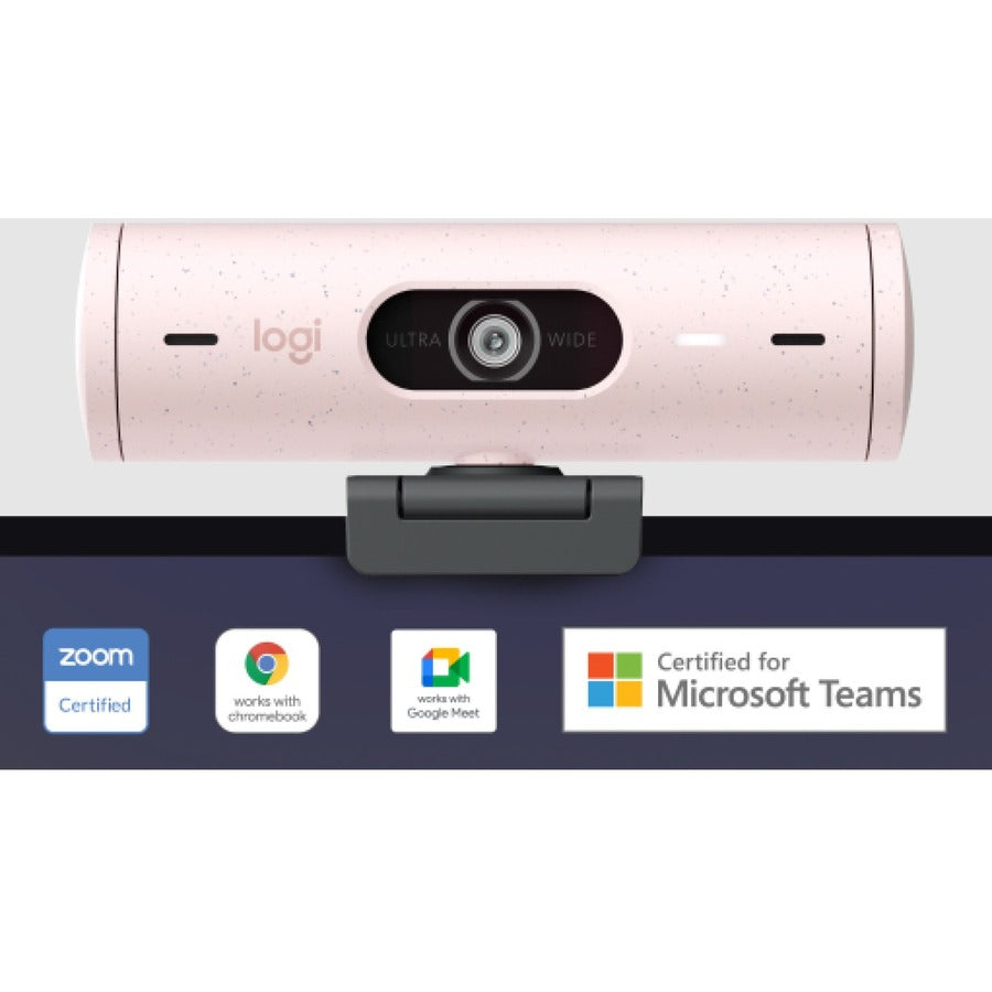 Logitech BRIO 500 Webcam - 4 Megapixel - 60 fps - Rose - USB Type C 960-001432