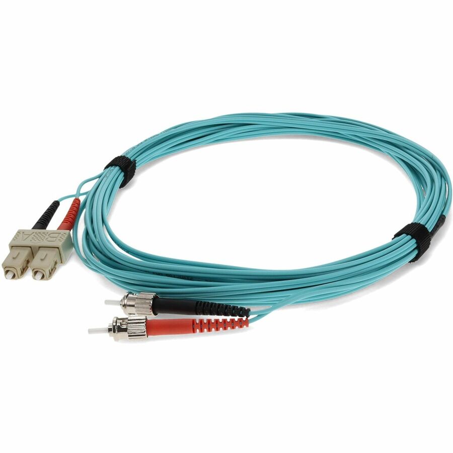 AddOn Fiber Optic Duplex Patch Network Cable ADD-ST-SC-10M5OM4