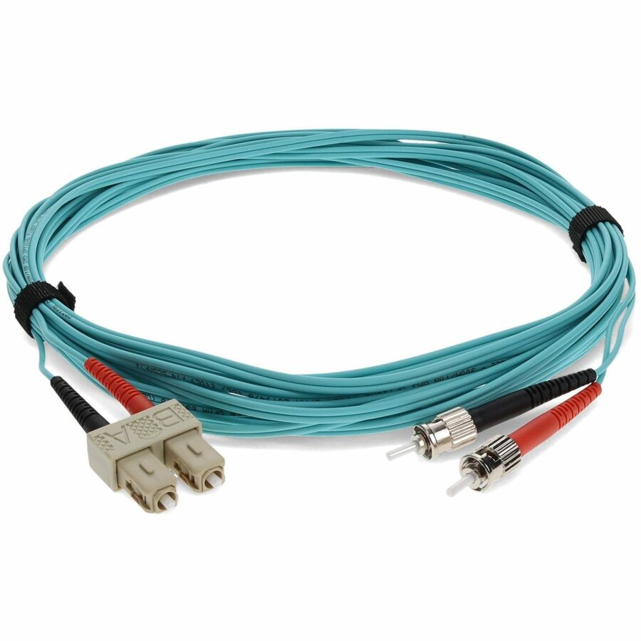 AddOn Fiber Optic Duplex Patch Network Cable ADD-ST-SC-10M5OM4