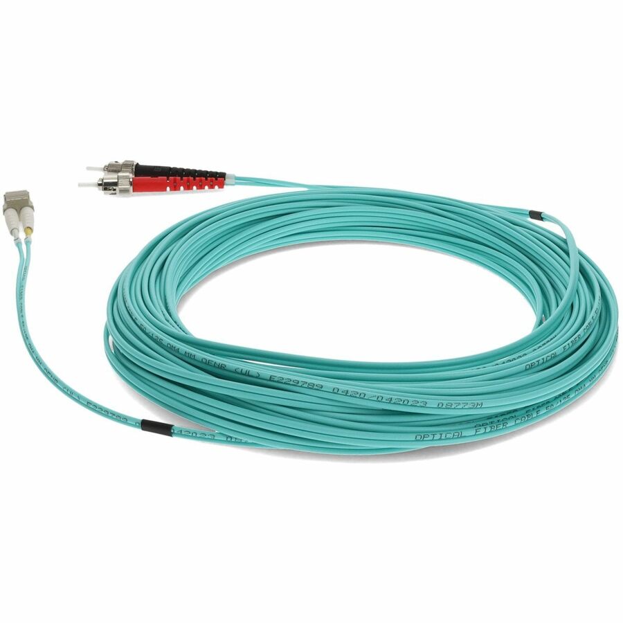 AddOn Fiber Optic Duplex Patch Network Cable ADD-ST-LC-15M5OM4