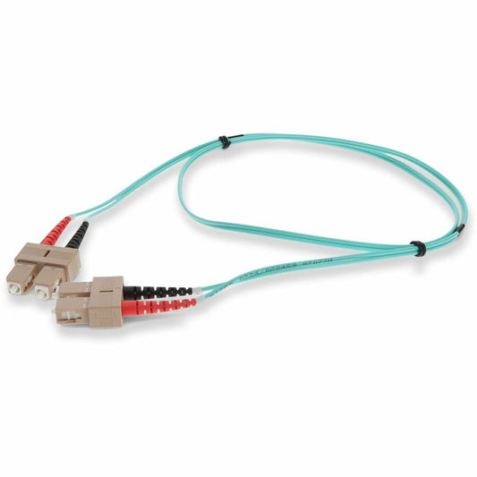 AddOn 3m Laser-Optomized Multi-Mode fiber (LOMM) Duplex SC/SC OM4 Aqua Patch Cable ADD-SC-SC-3M5OM4