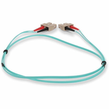 AddOn 3m Laser-Optomized Multi-Mode fiber (LOMM) Duplex SC/SC OM4 Aqua Patch Cable ADD-SC-SC-3M5OM4