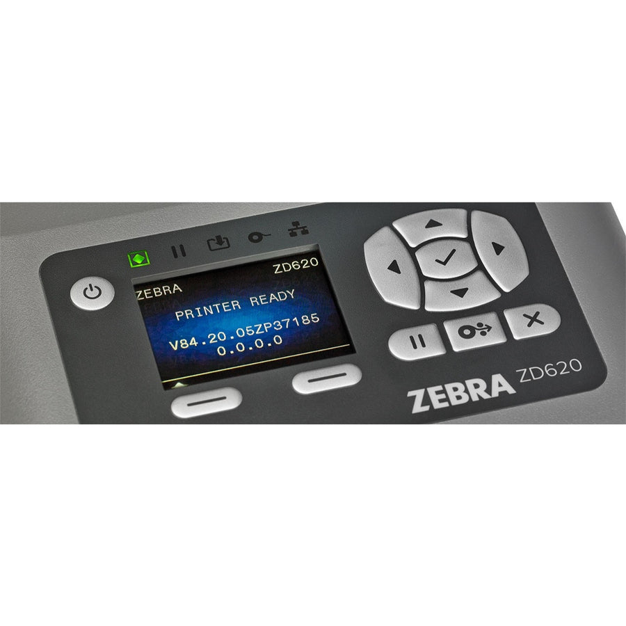 Zebra ZD620d Desktop Direct Thermal Printer - Monochrome - Label/Receipt Print - USB - Serial - Bluetooth ZD62043-D01F00EZ