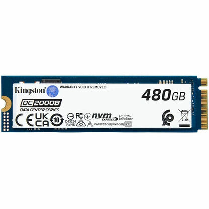 Disque SSD Kingston DC2000B 480 Go - M.2 2280 interne - PCI Express NVMe (PCI Express NVMe 4.0 x4) SEDC2000BM8/480G